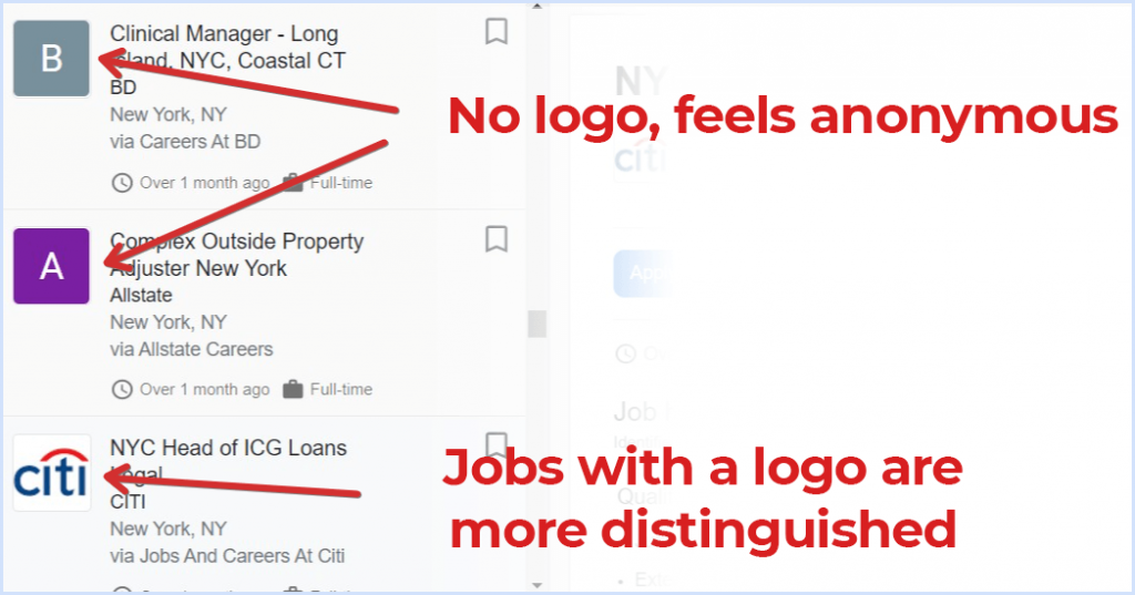 Company Logo in Google for Jobs